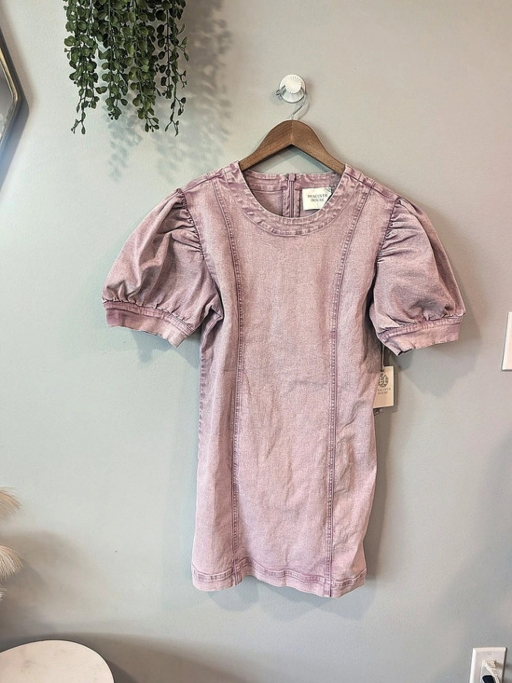 Nwt Hyacinth House Juniper Mini Dress Cotton Pink Large